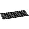 haggiy Buffer elastico - Buffer autoadesivi - emisferica Ø 11,1 mm | Altezza: 5,0 mm | nero (55 pz.)