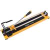 Hoteche Tagliapiastrelle da 600 mm con barra di guida cromata, guide angolari in alluminio e lama di ricambio