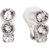 Traveller Orecchini clip - Senza piercing all'orecchio - Cristalli Preciosa - Color argento - 155805