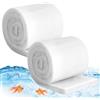 Haocjanc 2 Pezzi Spugna Filtro Acquario, Spugna Filtrante per Acquario Addensata, Bianca Spugna Filtro Acquario Pesci, Filtro Acquario Spugna Filtrante per Pesci (100cm x 12cm x 2cm)
