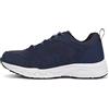 Skechers 237348 Nvor, Trekking Taglio Basso Uomo, Rivestimento Arancione In Tessuto In Pelle Blu Navy, 42 EU