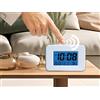 STAB HIGH TECH PARTS RTALK3 - Sveglia digitale con funzione vocale, ideale per anziani, ipovedenti, annuncio ora/minuto/temperatura in francese - modalità 12/24h