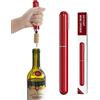 JOQINEER Apribottiglie per vino con pompa ad aria compressa 2 in 1 con tagliacapsule, cavatappi portatile da viaggio facile da aprire per gli amanti del vino