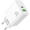 ARCCRA 30W 2-Porto USB C/A Caricatore per Samsung Galaxy S25 S24 S23 S22 S21 Ultra FE 5G A55 A54 A53 A35 A15 A13, Note 20 10, Tab A9 S8 S9, Caricabatterie USBC Rapido Tipo C PD+QC Alimentatore per 25W/45W