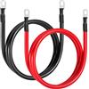 Gedlex Cavi Batteria Auto 35mm2, Cavo Auto Batteria 2AWG 100cm, Filo di Rame Senza Ossigeno, Corrente Massima 150A, Tensione Nominale 450V, 35mm² Cavi Batteria Camper 12V 24V