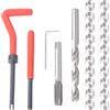DAYUAN Kit di Riparazione Filettatura M8 x 1,25 mm Helicoil per ripristino filetti, Set di Utensili manuali Compatibile per Riparazione Automatica