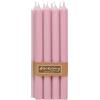 Nordring - Set di 8 candele coniche rustiche, 2,2 cm x 25 cm di altezza, colore rosa antico
