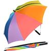 iX-brella Ombrello a tracolla Hands-Free, arcobaleno, 103 cm