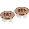 PATIKIL Trabocco Anello 2pz Lavello Rotondo Copertura Lavabo Rivestimento Ottone Inserto Foro Rotondo Tappi per Cucina Bagno Rosa Oro