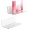 Sezanrpt 20 cm, piccole mensole bianche in acrilico, mensole da parete per soggiorno, camera da letto, bagno, cucina, sala da pranzo, marca Store, confezione da 2