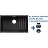 Blanco ETAGON 700-U Nero + Set Total Black - 2525891
