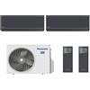 Panasonic CLIMATIZZATORE PANASONIC DUAL R32 ETHEREA Z GRAFITE WI-FI 9000+18000 BTU CU-2Z50TBE A+++/A++