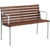 Hay - Panca con schienale Traverse - Marrone - Frassino massello trattato termicamente - Designer Erwan Bouroullec