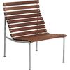 Hay - Poltrona bassa Traverse - Marrone - Frassino massello trattato termicamente - Designer Erwan Bouroullec