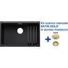 Blanco ETAGON 700-U Nero + Set Satin Gold - 3525891