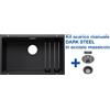 Blanco ETAGON 700-U Nero + Set Dark Steel - 4525891