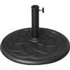 Outsunny Base Ombrellone in Resina 19kg, Decorazioni Eleganti, Accoppiatore, Antiruggine, Φ54.5cm, Stile Raffinato, Bronzo|Aosom