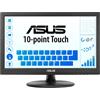 ASUS VT169HE Touch, Monitor da 15,6 Full HD WLED/IPS (1920x1080), Ampio Angolo di Visione, Senza Cornice, Filtro Luce Blu, Flicker free, HDMI, Compatibile con Windows 11, Nero