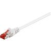 goobay 92762 - Cavo patch CAT 6 per Gigabit Ethernet S-FTP a doppia schermatura, con connettori RJ45, 7,5 m, colore: Bianco