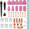 SQLJYU 49 Pezzi Saldatrice TIG AC DC Alluminio Accessori per Ugelli, Torcia TIG Accessori, per Saldatura TIG WP - 9/17/18/26