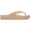 Crocs Donna Baya Platform Flip Infradito, White, 42/43 EU