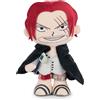 Barrado One Piece - Peluche dei Personaggi di One Piece - 28 centimetri - Rufy, Sanji, Roronoa Zoro,Shanks - Qualità Super Soft (Shanks)