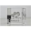 Aluminum Metal, Aluminum Shiny Pellets Sample, Aluminum Acrylic Cube 50mm 99.95%