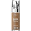 L'Oréal Paris Fondotinta Liquido, Incarnato Uniforme e Illuminato, Finish Naturale, Per Tutti i Tipi di Pelle, Formula con Acido Ialuronico, Accord Parfait, Tonalità: 10.5N Coffee, 30 ml