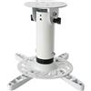 Techly 022274 Staffa Universale a Soffitto per Proiettori Bianco Bianco