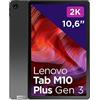 Lenovo Tab M10 Plus (3° genere) Tablet | Display touch da 10,6'' 2K | Qualcomm Snapdragon SDM680 | 4GB RAM | 64GB di memoria | Android 13 | grigio