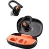 Skullcandy Push Play Active Auricolari Wireless Bluetooth In-Ear con Microfono, 34 Ore di Autonomia, Modalità Stay-Aware, Compatibili con iPhone e Android - True Black/Orange