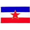 AZ FLAG Bandiera Jugoslavia 90x60 cm Jugoslava Poliestere 100D 2 Occhielli | Uso interno ed esterno bandiera decorativa doppie cuciture e bordi rinforzati con occhielli metallici