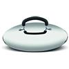 Lagostina Pratica Coperchio in Acciaio Inox 18/10, Grigio e Nero, Diametro 22 cm