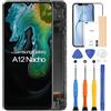 ARSSLY per Samsung Galaxy A12 Nacho A127 A127F A127M A127U 6.5 LCD Schermo Display Touch Digitizer Vetro Assemblaggio con Strumenti (Nero con Cornice)