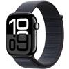 APPLE WATCH SERIES 10 SERIE 10 GPS + CELLULAR 46MM CASSA IN ALLUMINIO COLOR JET BLACK CON SPORT LOOP