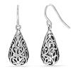 LeCalla Orecchini pendenti in argento Sterling 925 con filigrana | Orecchini pendenti leggeri e antichi balinesi a goccia da donna, 30mm x 10mm / 1.18 x 0.39 inches, Argento sterling, Nessuna pietra