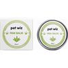 pet wiz Balsamo per Zampe e Naso per Cani e Gatti - Ingredienti biologici e Naturali - Balsamo Biologico per Zampe e Naso per Cani e Gatti - Olio di Cocco, Burro di karitè, vitamina E e Aloe (60 g)