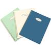 Quanerba 3 Pack-Quaderno ad anelli a4 a Righe, Formato A4 (21,5x28cm), Blocchi per Casa, Ufficio e Scuola, 60 Fogli/120 Pagine, Blu/Verde/Bianco