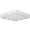 LEDVANCE Apparecchio LED Decorativo da Parete e Soffitto, Componenti Luminosi Dimmerabili e Controllabili Premendo L'Interruttore a Parete, 18W, Bianco Caldo, Quadrato(300 mm x 300 mm),LED Clic+Bianco