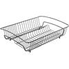 Avilia Scolapiatti Rettangolare per Lavello - Scolapiatti per Piatti e Bicchieri per Cucina, in Metallo, 50x37x14cm, Nero