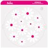 Decora 9270951 Stencil decorativo Margherite, Dim. Ø 25 Cm, in plastica per alimenti; per realizzare disegni su torte, dolcetti e biscotti. Made in Italy