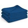 Glart G3MB, 3 coperte in pile, conformi allo standard Öko-Tex, colore: blu navy, dimensioni: 130x160 cm, grammatura: oltre 200 g/m2, perfette per accoccolarsi sul sofà, come copridivano o per i picnic