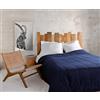 Linder Plaid Vercors, colore blu navy, 130 x 180 cm