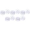 cyclingcolors 10x Bobina per macchina da cucire in plastica trasparente, 8,7x21x6mm