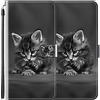 vingarshern Cover per ASUS ZenFone Max PRO M1 ZB602KL Custodia in Pelle PU,Flip Stand Funzione Chiusura Magnetica Protettiva Portafoglio Custodia ZenFone Max PRO (M1) Cover con Slots Scheda-(Gattino)