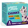Edgard & Cooper Edgard Cooper cibo umido per gatti, Multipack (Tacchino/Pollo/Salmone/Agnello, 8 x 85g), carne in salsa, sterilizzati o attivo, ingredienti naturali, senza zuccheri aggiunti