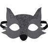 Jtnohx Feltro Maschere Animali, 10 Pz Maschera Halloween per Bambini, Costume Animale per Compleanno Party Forniture (Maschera Lupo)