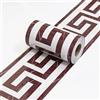 Dostear Bordi Greche Pannelli Adesivi Bordo Adesivo per Pareti Striscia Adesiva Muro Decorativa Greca Adesiva per Parete striscia marrone 10cm X 300cm