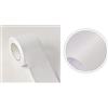VisitRyl Bordo Per Carta Da Parati Impermeabile, Decorazione Autoadesiva Rimovibile Per Cucina, Bagno, Piastrelle, Bianco Opaco 5cm X 500cm
