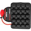 GRAND PITSTOP Cuscino per sedile moto con pompa di riempimento ad aria, cuscinetti gonfiabili a bolle d'aria con copertura in rete traspirante e fondo antiscivolo, compatibile con sedile passeggero